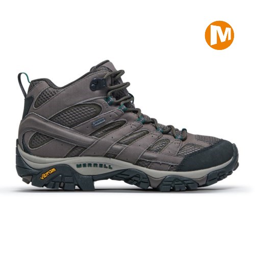 Pánské Trekové Boty Merrell Moab 2 Mid GORE-TEX Tmavě Hnědé (CZ. QPHCL)